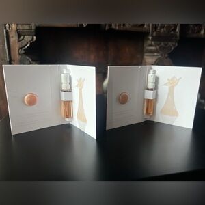 NEW CHRISTIAN SIRIANO SILHOUETTE AU NATUREL EDP SAMPLES 2 ml + LIP GLOSS~QTY 2